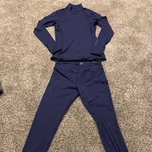 Hot chilly’s half zip top and matching bottoms
